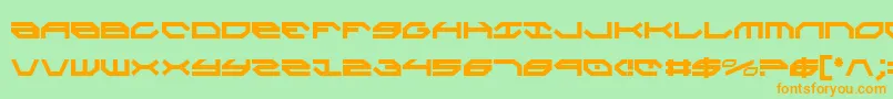 TaskforceCondensed Font – Orange Fonts on Green Background