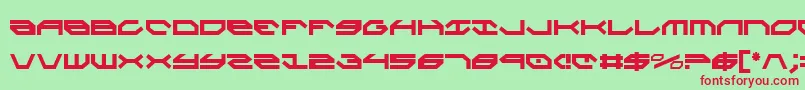 TaskforceCondensed Font – Red Fonts on Green Background