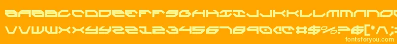 TaskforceCondensed Font – Yellow Fonts on Orange Background