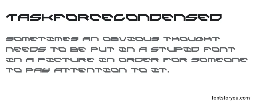 Обзор шрифта TaskforceCondensed