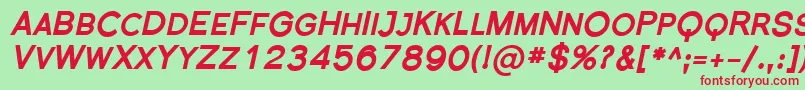 Florsn36 Font – Red Fonts on Green Background