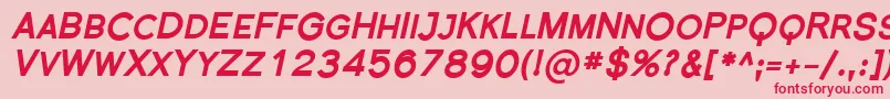 Florsn36 Font – Red Fonts on Pink Background