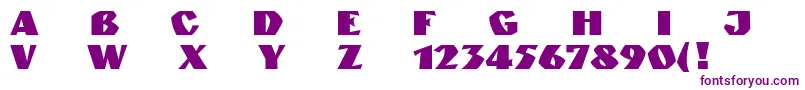 Шрифт Ngranit – фиолетовые шрифты на белом фоне