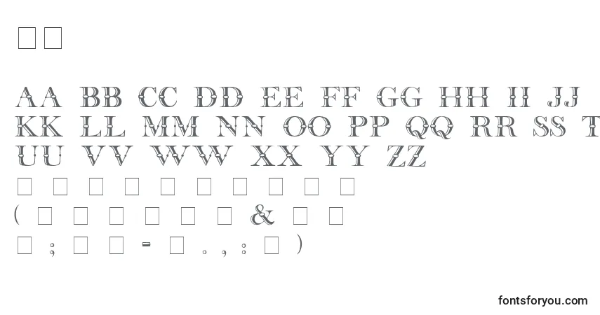 Schriftart 31 – Alphabet, Zahlen, spezielle Symbole