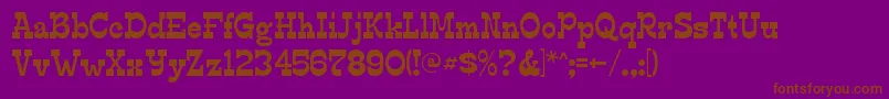 EdmundsRegular Font – Brown Fonts on Purple Background