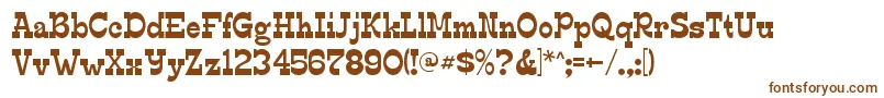 Шрифт EdmundsRegular – коричневые шрифты на белом фоне