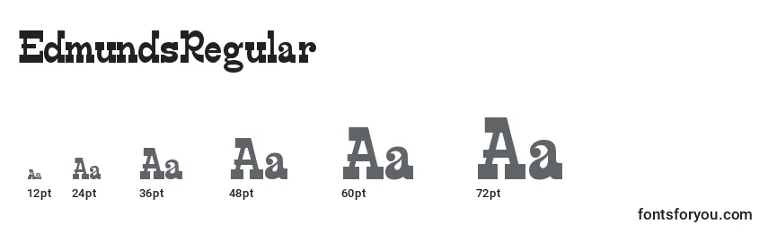 EdmundsRegular Font Sizes