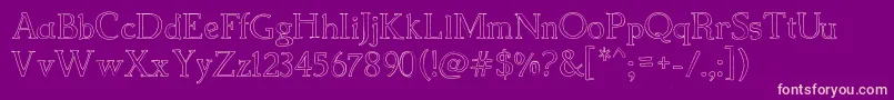 ChildrenSBook Font – Pink Fonts on Purple Background