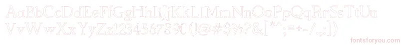 ChildrenSBook Font – Pink Fonts on White Background