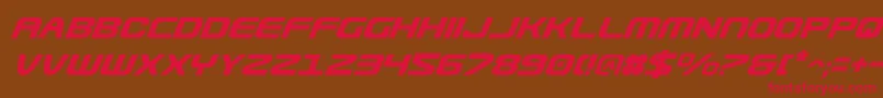 UsuziItalic Font – Red Fonts on Brown Background