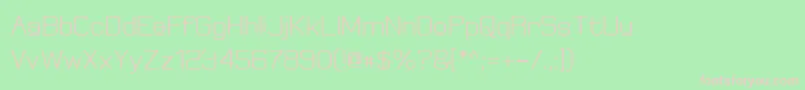 ElgethyUpperBold-fontti – vaaleanpunaiset fontit vihreällä taustalla