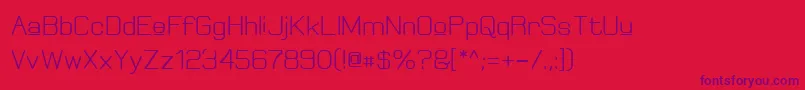 ElgethyUpperBold Font – Purple Fonts on Red Background