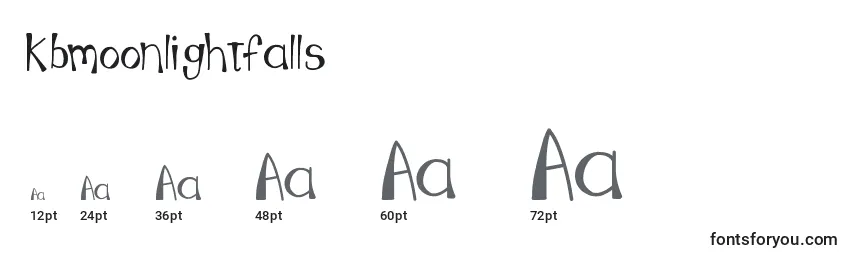 Размеры шрифта Kbmoonlightfalls
