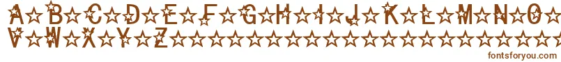 Celestial Font – Brown Fonts on White Background