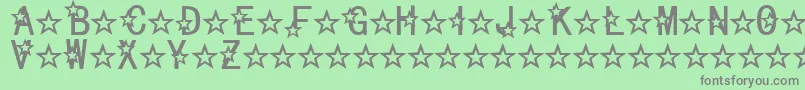 Celestial Font – Gray Fonts on Green Background