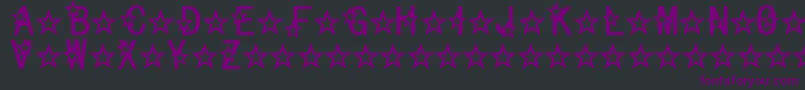 Police Celestial – polices violettes sur fond noir