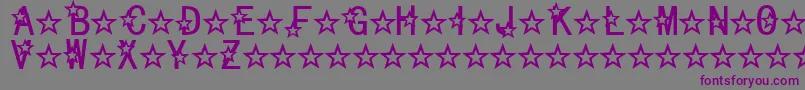 Celestial Font – Purple Fonts on Gray Background