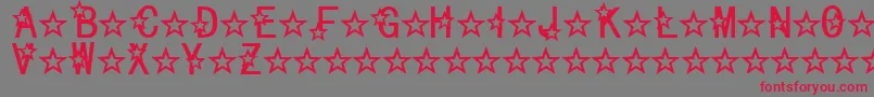 Celestial Font – Red Fonts on Gray Background