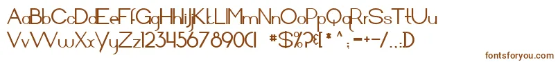 Arrivalsanddeparturesbold Font – Brown Fonts on White Background