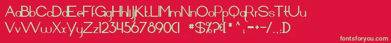 Arrivalsanddeparturesbold Font – Green Fonts on Red Background