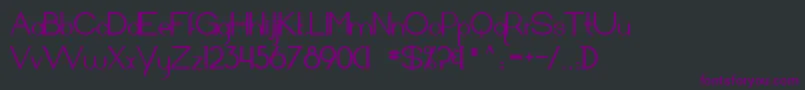 Arrivalsanddeparturesbold Font – Purple Fonts on Black Background
