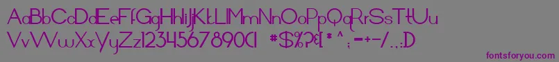 Arrivalsanddeparturesbold Font – Purple Fonts on Gray Background