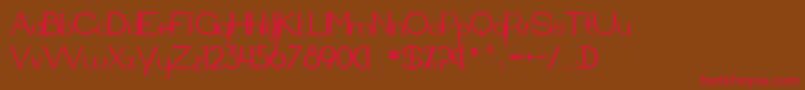 Arrivalsanddeparturesbold Font – Red Fonts on Brown Background