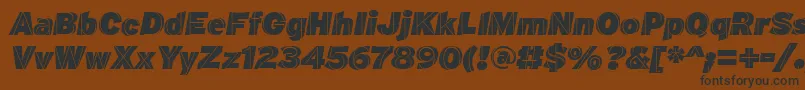 M.F.PlexusItalic Font – Black Fonts on Brown Background