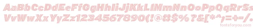 M.F.PlexusItalic Font – Pink Fonts on White Background