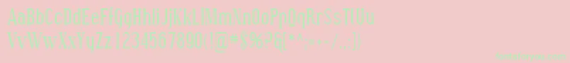 Sfcovingtoncond Font – Green Fonts on Pink Background