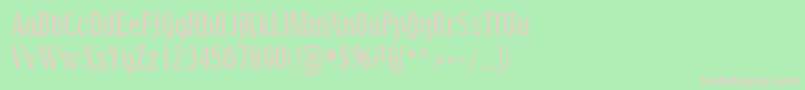 Sfcovingtoncond Font – Pink Fonts on Green Background