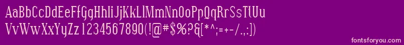 Sfcovingtoncond Font – Pink Fonts on Purple Background