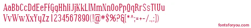 Sfcovingtoncond Font – Red Fonts on White Background