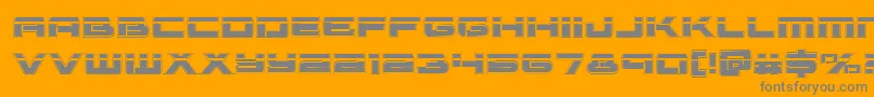 Vorpalacad Font – Gray Fonts on Orange Background