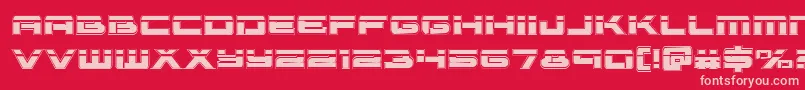 Vorpalacad Font – Pink Fonts on Red Background