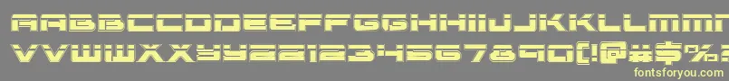 Vorpalacad Font – Yellow Fonts on Gray Background
