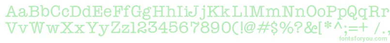 Typewriterc Font – Green Fonts