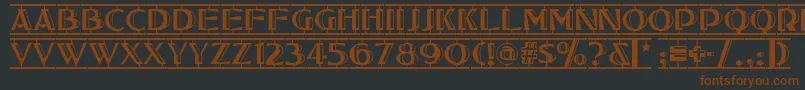 Tucson Font – Brown Fonts on Black Background