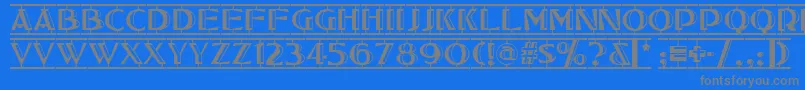 Шрифт Tucson – серые шрифты на синем фоне
