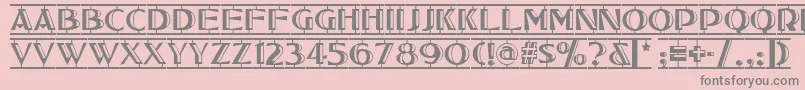 Tucson Font – Gray Fonts on Pink Background