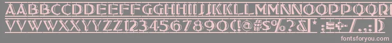 Шрифт Tucson – розовые шрифты на сером фоне