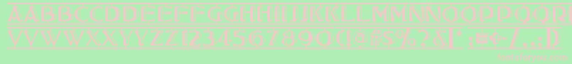 Шрифт Tucson – розовые шрифты на зелёном фоне