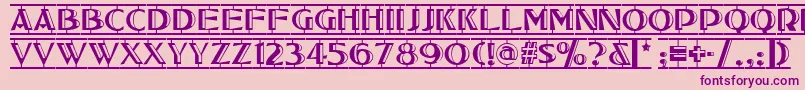 Tucson Font – Purple Fonts on Pink Background
