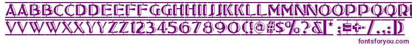 Tucson Font – Purple Fonts on White Background