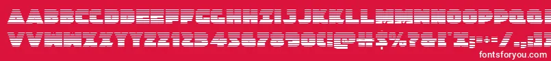 Jedisfgrad Font – White Fonts on Red Background