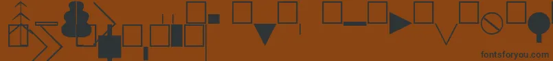 Topocad Font – Black Fonts on Brown Background