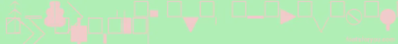 Topocad Font – Pink Fonts on Green Background