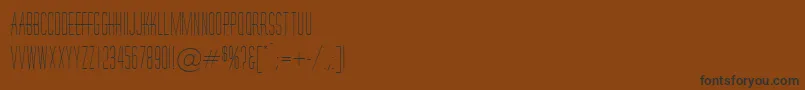 Lisätietoja HornchurchRegularDb-fontista HornchurchRegularDb-fontti – mustat fontit ruskealla taustalla