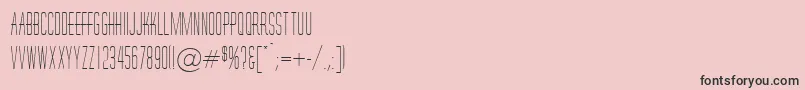 HornchurchRegularDb-Schriftart – Schwarze Schriften auf rosa Hintergrund