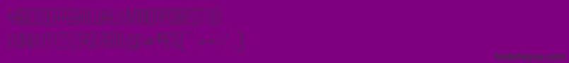 HornchurchRegularDb-fontti – mustat fontit violetilla taustalla